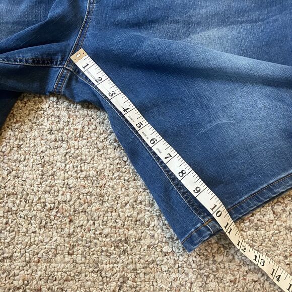 Lot of 2 Denim Shorts Womens Plus Size 24 W Bermuda Casual Stretch 5 Pocket - Picture 13 of 14